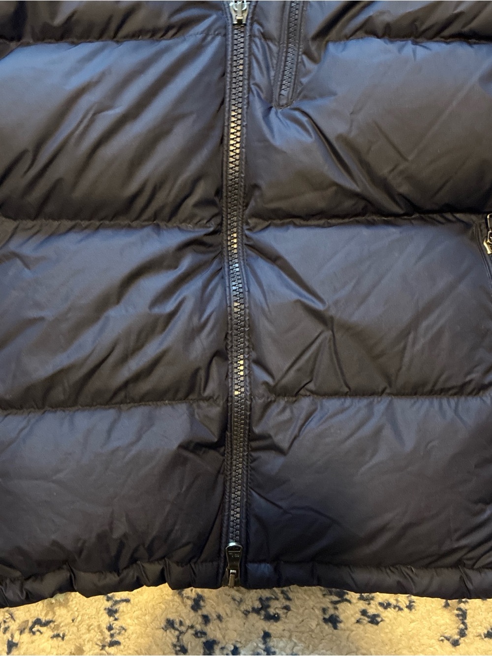 Polo Ralph Lauren Performance Medium men’s Navy Down Puffer Jacket with Hood EUC - Picture 4 of 8